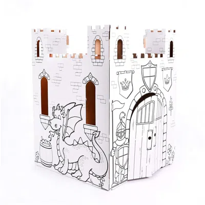Easy Playhouse Kids' Fairy Tale Castle Cardboard Playhouse In Multi
