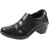 Easy Spirit 313092 Womens Block Heel Manmade Loafers In Black