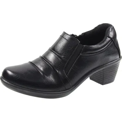 Easy Spirit 313092 Womens Block Heel Manmade Loafers In Black