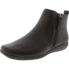 Easy Spirit Aaliya 3 Womens Zipper Faux Leather Ankle Boots In Brown