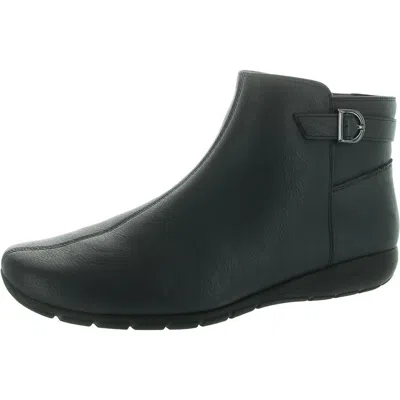Easy Spirit Aara Womens Zipper Manmade Ankle Boots In Blue