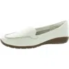 Easy Spirit Abide 8 Womens Leather Slip On Moccasins In White