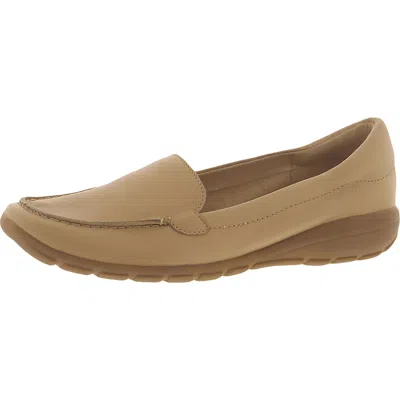 Easy Spirit Abide Womens Leather Loafers In White