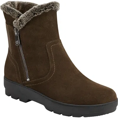 Easy Spirit Adabelle Womens Water Resistant Cold Weather Winter Boots In Green