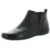 Easy Spirit Aerial Womens Leather Low Heel Ankle Boots In Black