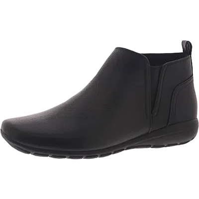 Easy Spirit Aerial Womens Leather Low Heel Ankle Boots In Blue