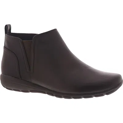 Easy Spirit Aerial Womens Leather Low Heel Ankle Boots In Brown