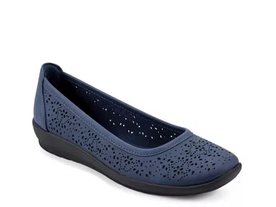 Easy Spirit Alessia Wedge Slipon In Blue