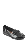 Easy Spirit Andra Bit Loafer In Black Patent