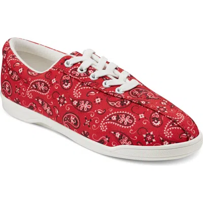 Easy Spirit Ap2 Sneaker In Red Bandana Print Multi