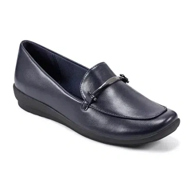 Easy Spirit Arena Womens Moc Closed Toe Loafers In Blue