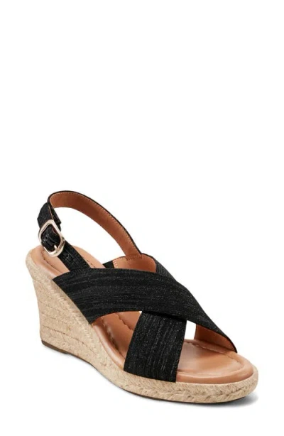 EASY SPIRIT EASY SPIRIT ARIANE ESPADRILLE SLINGBACK PLATFORM WEDGE SANDAL