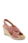 Easy Spirit Women's Ariane Espadrille Wedge Sandals In Pink