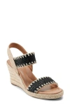 Easy Spirit Ariella Espadrille Wedge Sandal In Black