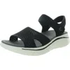 Easy Spirit Women's Ashen Open Toe Platform Casual Sandals In Black