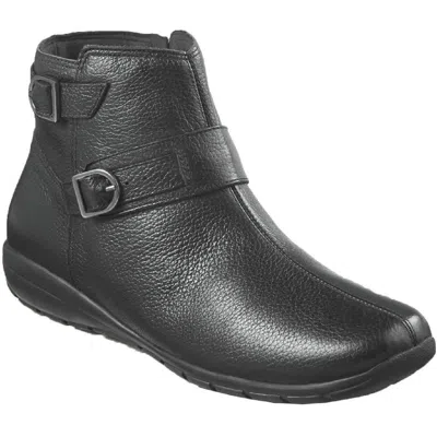 Easy Spirit Aurelia Womens Zipper Round Toe Ankle Boots In Black