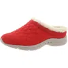 Easy Spirit Bimmy 2 Womens Faux Fur Lined Manmade Loafer Slippers In Red