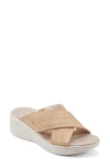 Easy Spirit Bindie Slide Sandal In Light Natural