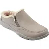Easy Spirit Brenley 2 Womens Faux Fur Slip On Mules In Gray