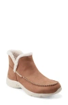 Easy Spirit Tuva 2 Womens Faux Fur Faux Suede Shearling Boots In Medium Brown