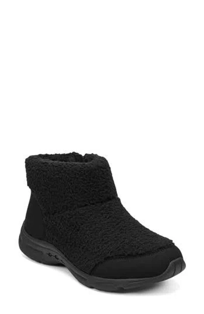 Easy Spirit Brevon 2 Faux Shearling Bootie In Black
