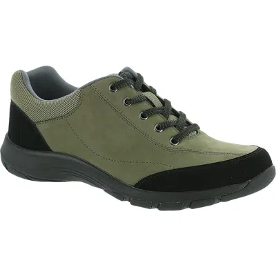 Easy Spirit Cabin Womens Leather Lifestyle Walking Shoes In Green