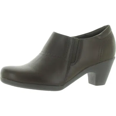 Easy Spirit Caine Womens Slip On Round Toe Shooties In Brown