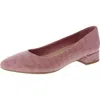 Easy Spirit Caldise Womens Leather Block Heel Kitten Heels In Pink