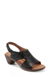 Easy Spirit Calix Slingback Sandal In Black Leather