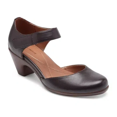 Easy Spirit Casity Womens Round Closed Toe Mary Jane Shoes In Brown