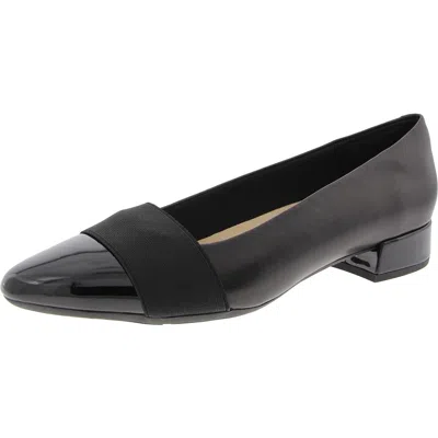 Easy Spirit Casta Womens Slip On Two Tone Loafers In Black