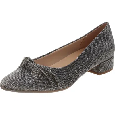 Easy Spirit Caster 2 Womens Slip-on Glitter Loafers In Gold