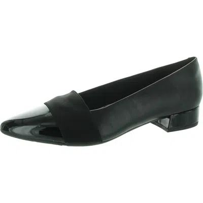 Easy Spirit Castle Womens Comfort Insole Manmade Flat Shoes In Black