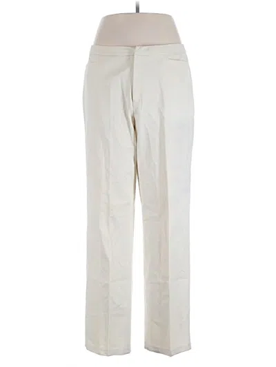 Pre-owned Easy Spirit Casual Pants In White