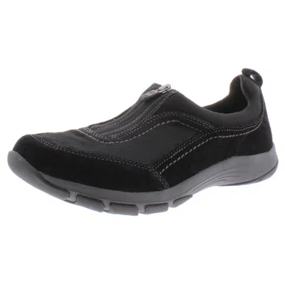 Easy Spirit Cave 8 Womens Comfort Insole Workout Slip-on Sneakers In Black