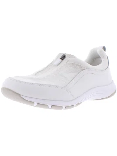 Easy Spirit Cave 8 Womens Comfort Insole Workout Slip-on Sneakers In White