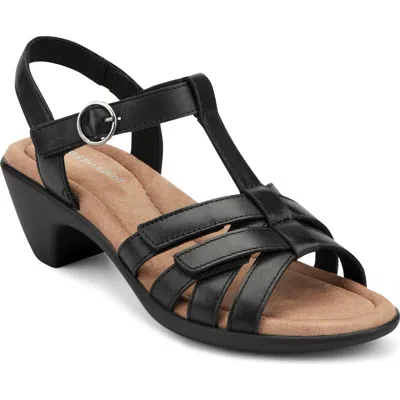 Easy Spirit Clarra T-strap Sandal In Black