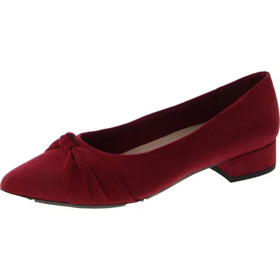 Easy Spirit Cristen 2 Womens Round Toe Slip On Kitten Heels In Red