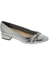Easy Spirit Women's Eflex Caster Slip-on Block Heel Dress Pumps In Silver