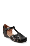 Easy Spirit Darlyn T-strap Pump In Black Leather