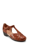 Easy Spirit Darlyn T-strap Pump In Brown