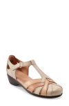 Easy Spirit Darlyn T-strap Pump In Cream Multi Leather