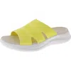 Easy Spirit Deion Womens Slip On Open Toe Pool Slides In Yellow