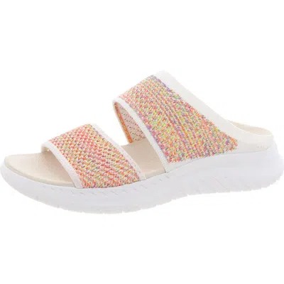 Easy Spirit Davera Womens Padded Insole Knit Slide Sandals In Multi