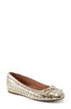 Easy Spirit Dayanna Ballet Flat In Metallic Gold