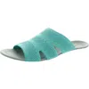 Easy Spirit Deion Womens Slip On Open Toe Pool Slides In Blue
