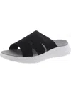 Easy Spirit Women's Deion Round Toe Flat Casual Sandals In Black
