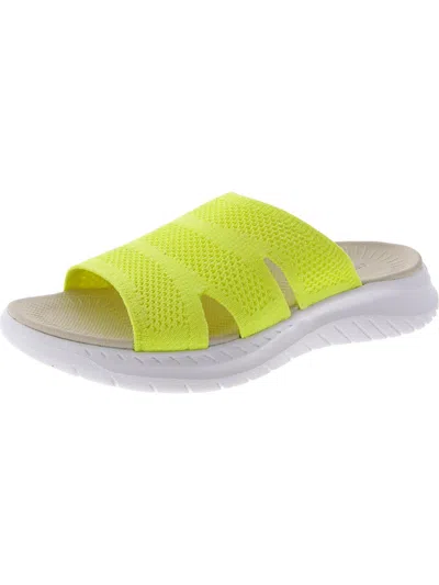 Easy Spirit Women's Deion Round Toe Flat Casual Sandals In Yellow
