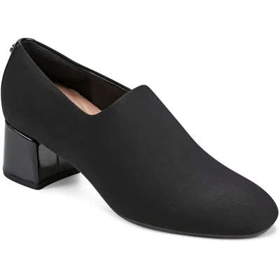 Easy Spirit Denisa 2 Womens Stretch Manmade Block Heels In Black