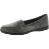 Easy Spirit Devitt18 Womens Cushioned Footbed Faux Leather Loafers In Gold